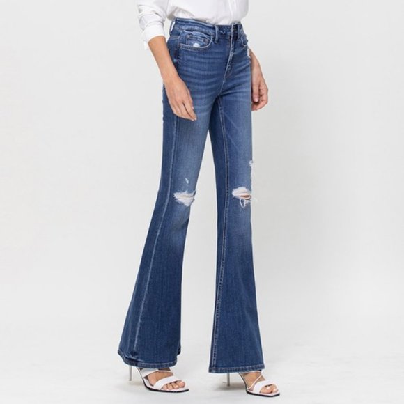 *NEW* Flying Monkey High-Rise Super Flare Jeans - Picture 4 of 10